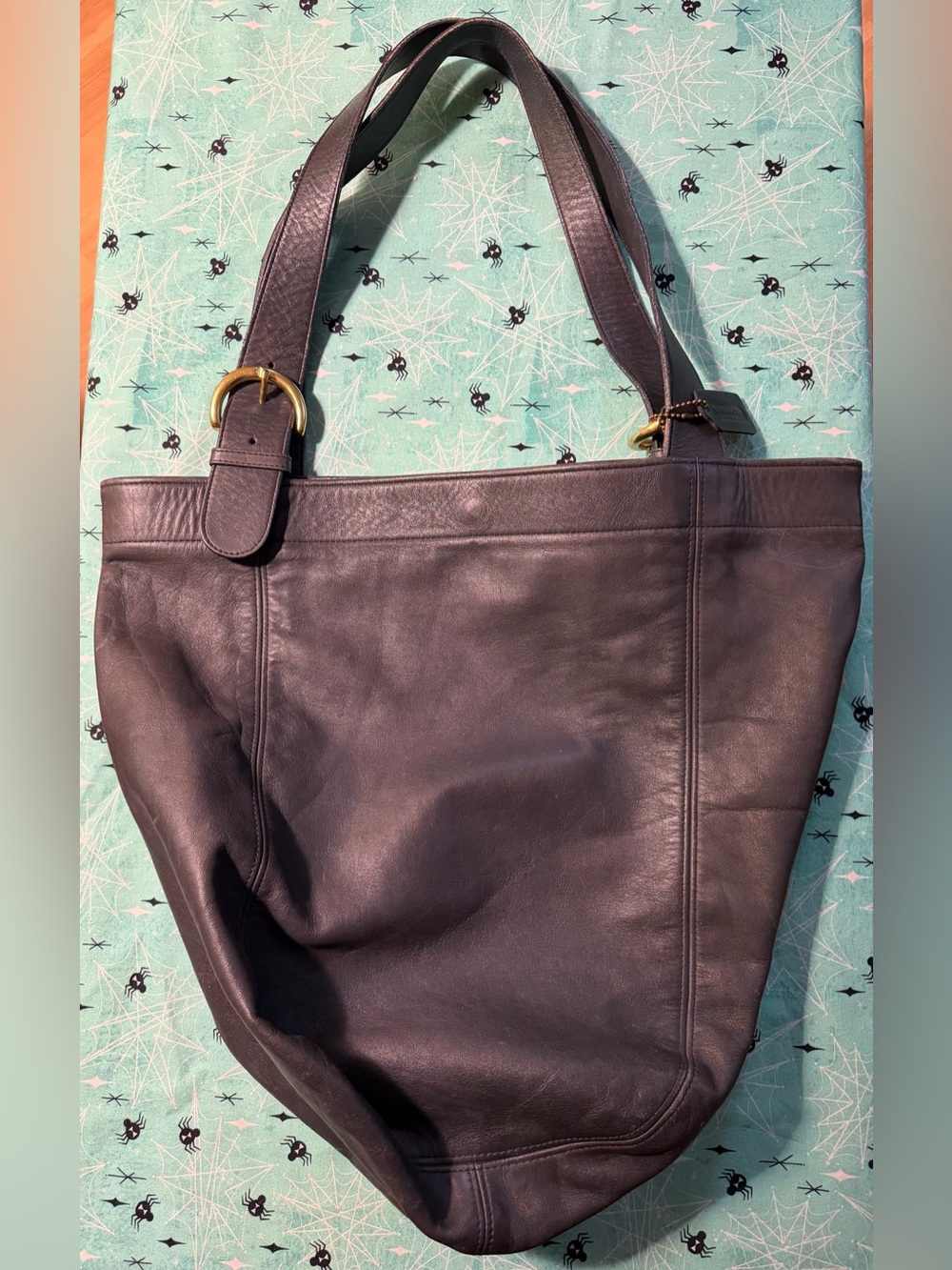 Coach Vintage Black Leather Soho XL Tote Bag 4082